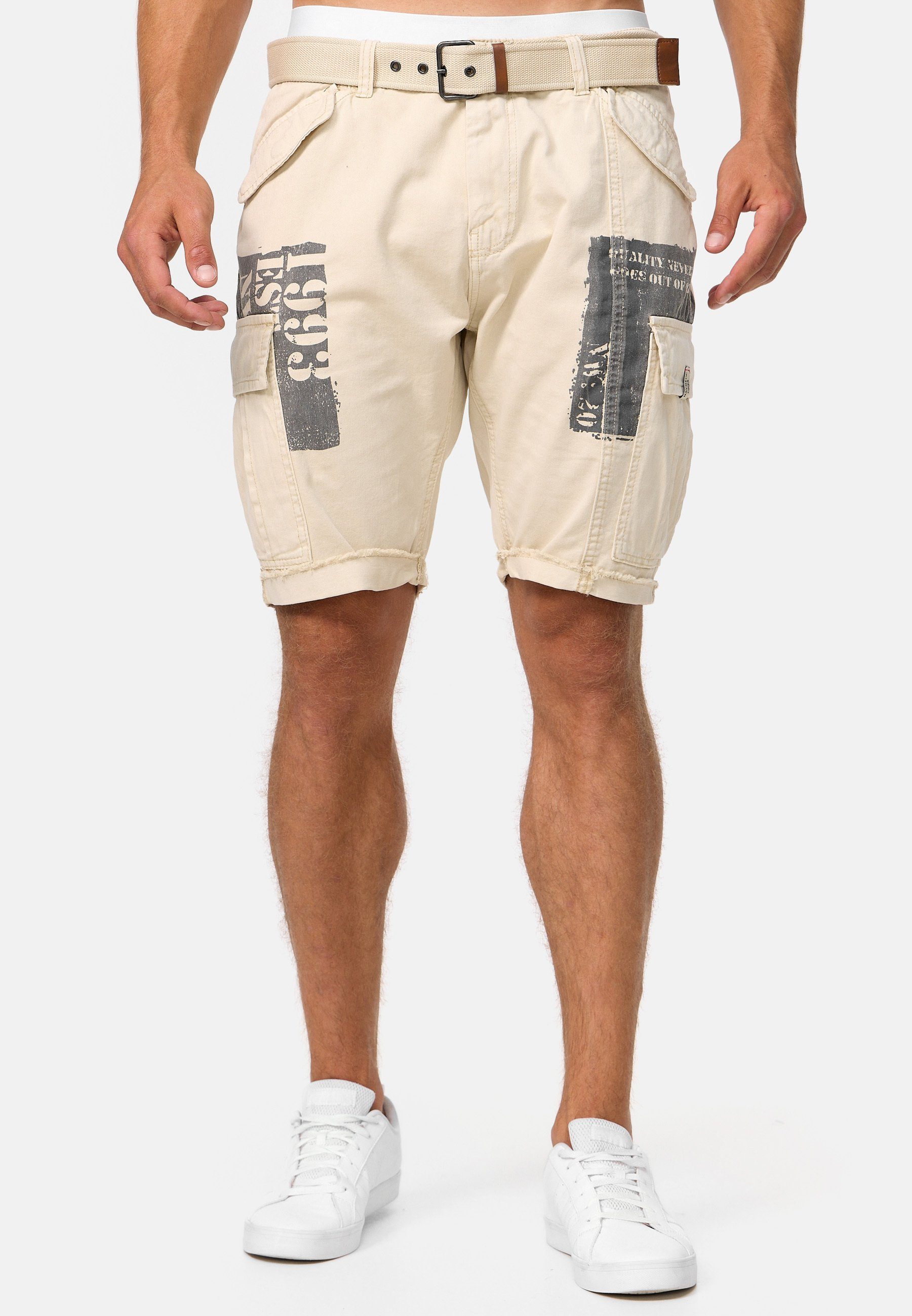 Indicode Cargoshorts Jaramillo Fog