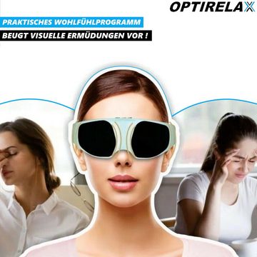 MAVURA Massagegerät OPTIRELAX Elektrisches Augenmassagegerät Elektrische 3D Augenmaske, Augen Massage Massagegerät Vibration wiederaufladbar