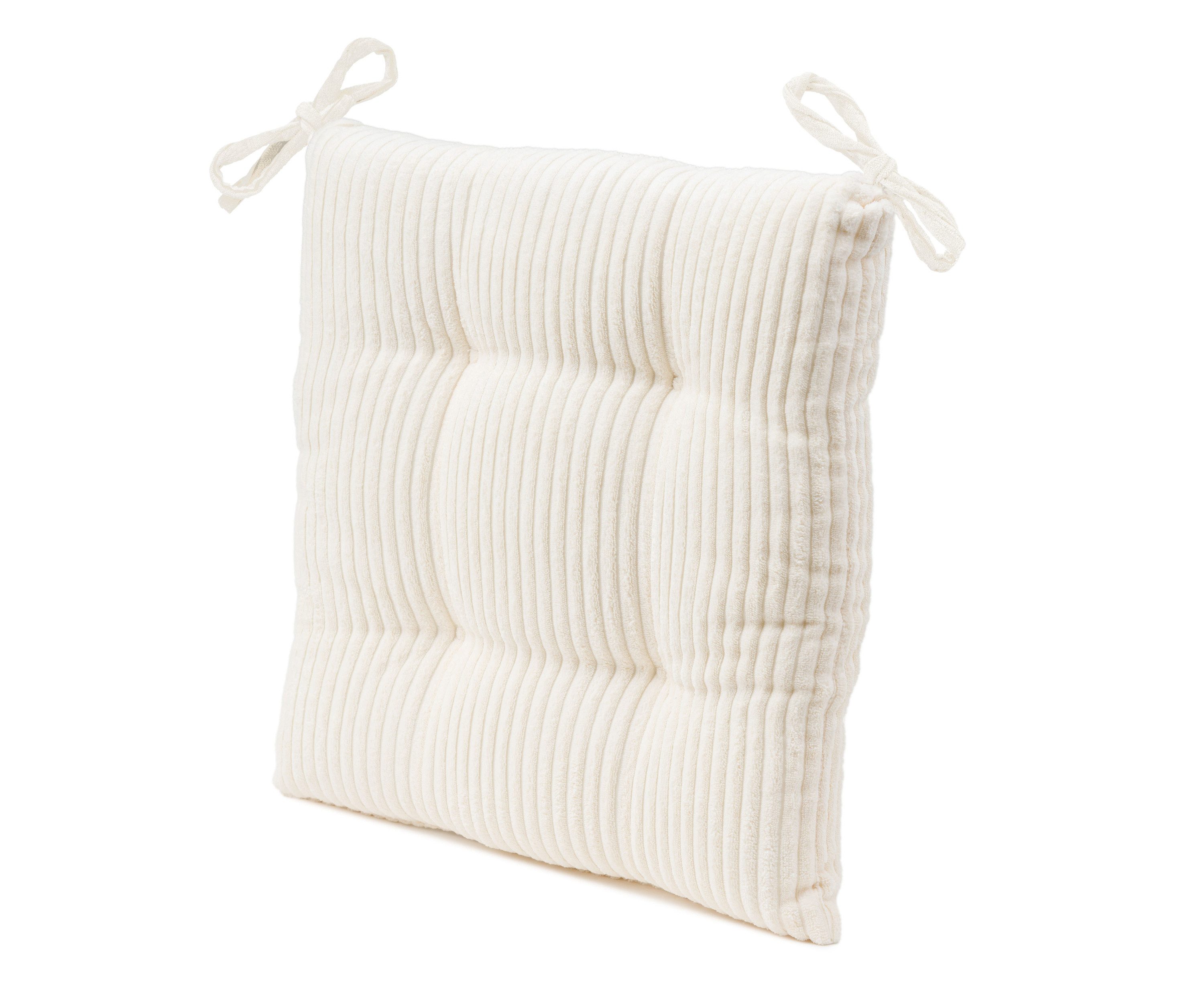 Gözze Sitzkissen GÖZZE Sitzkissen ANAFI LBH 40x40x6 cm weiß Bodenkissen Sitzsack