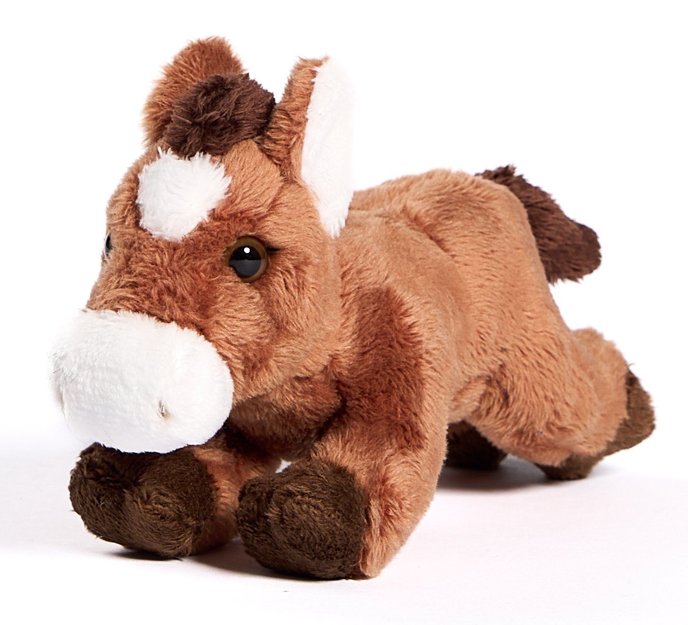 Uni-Toys Kuscheltier Pferd Plushie, liegend - 18 cm (Länge) - Plüschtier, zu 100 % recyceltes Füllmaterial