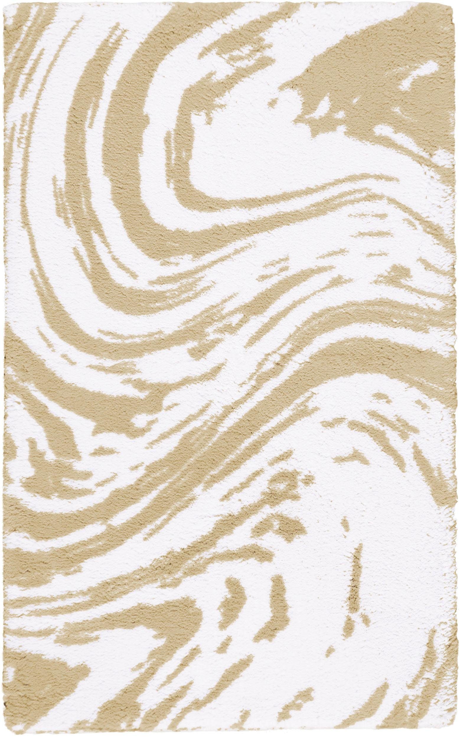 Egeria Badematte Marble, Höhe 10 mm, rutschhemmend beschichtet, fußbodenheizungsgeeignet, Baumwolle, rechteckig