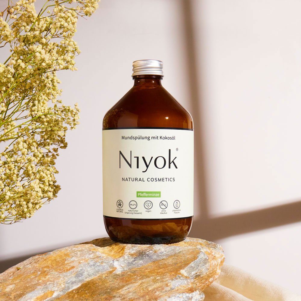 Niyok Mundspülung Pfefferminze, 500 ml
