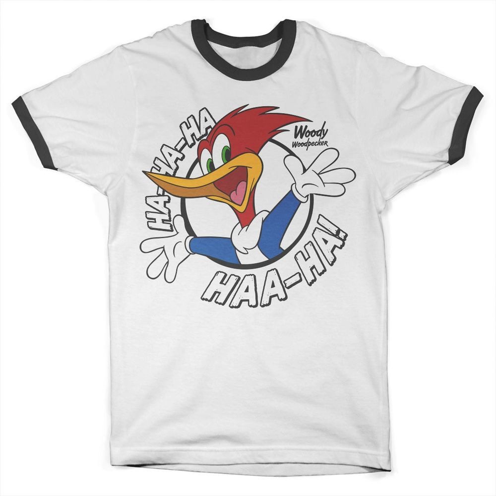 Woody Woodpecker T-Shirt Hahaha Ringer Tee