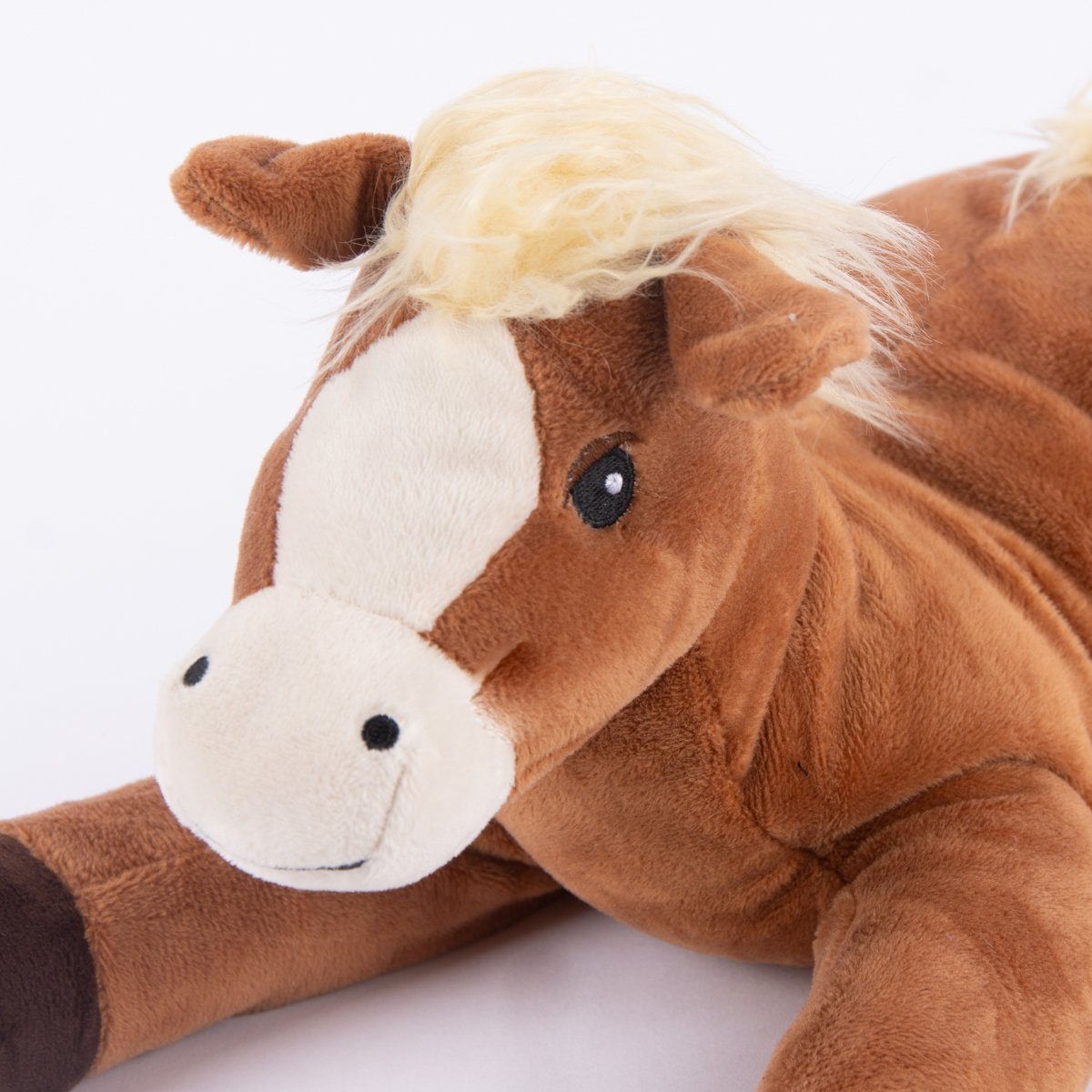 Warmies® Dekokissen Warmies Wärmestofftier Pony braun 100% Hirse-Lavendelfüllung