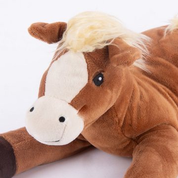 Dekokissen Warmies Wärmestofftier Pony braun 100% Hirse-Lavendelfüllung
