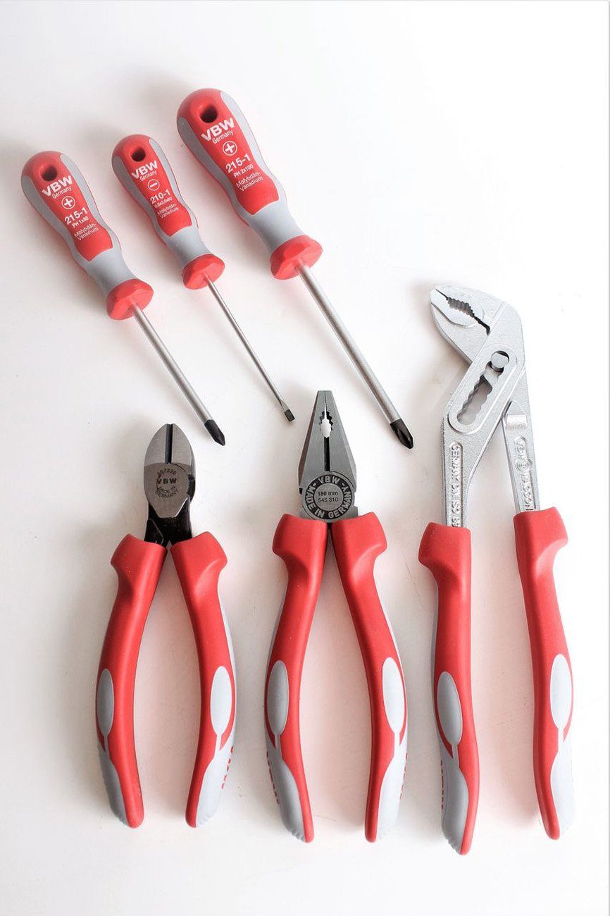 VBW Bohrer- und Битыet VBW Инструмент-Satz 6 tlg Nr. 800040 Щипцы Schraubenzieher Wapu S…