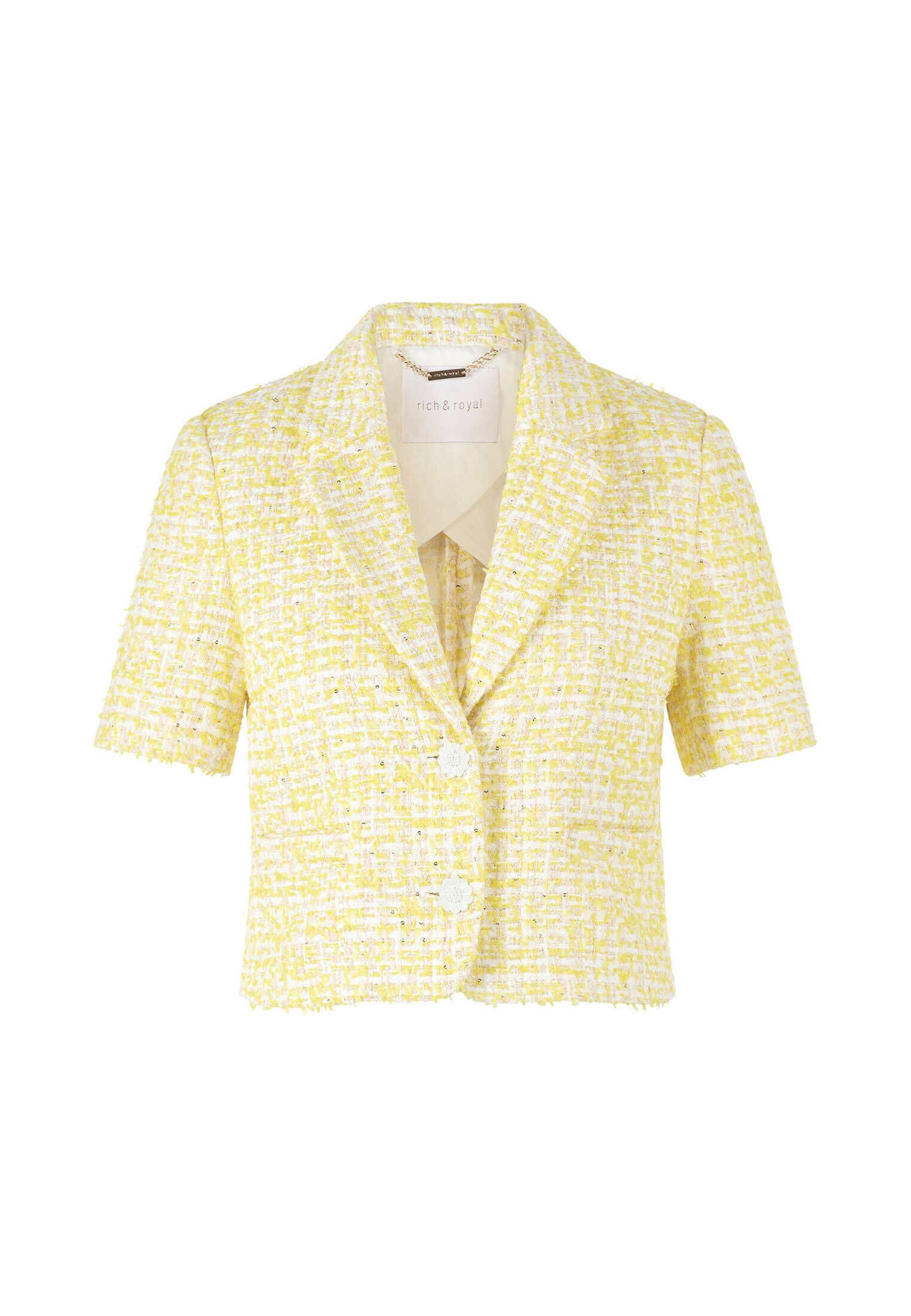 Blusenblazer Damen Blazer aus Bouclé