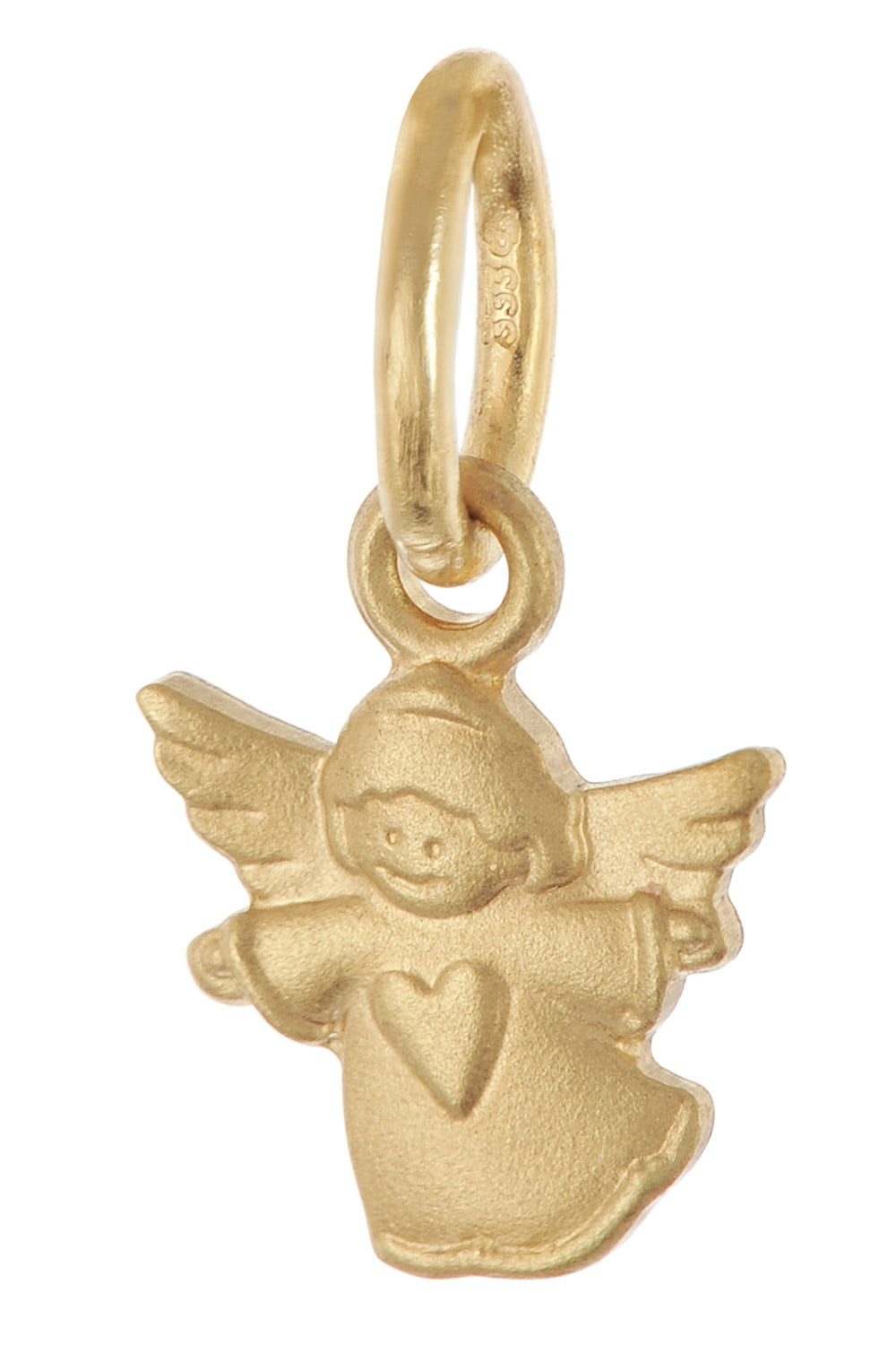 trendor Kette mit Anhänger 28966, Engel 333 Gold Mit Vergoldeter Silberkette für Kinder