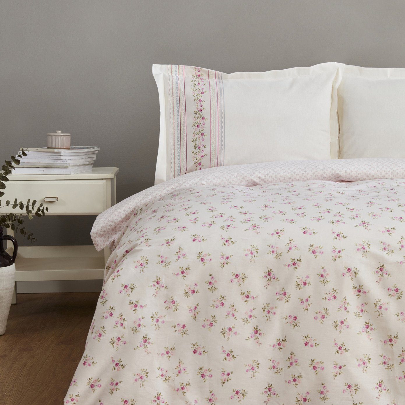Karaca Home Bettwäsche Glen Pink 100% günstig online kaufen