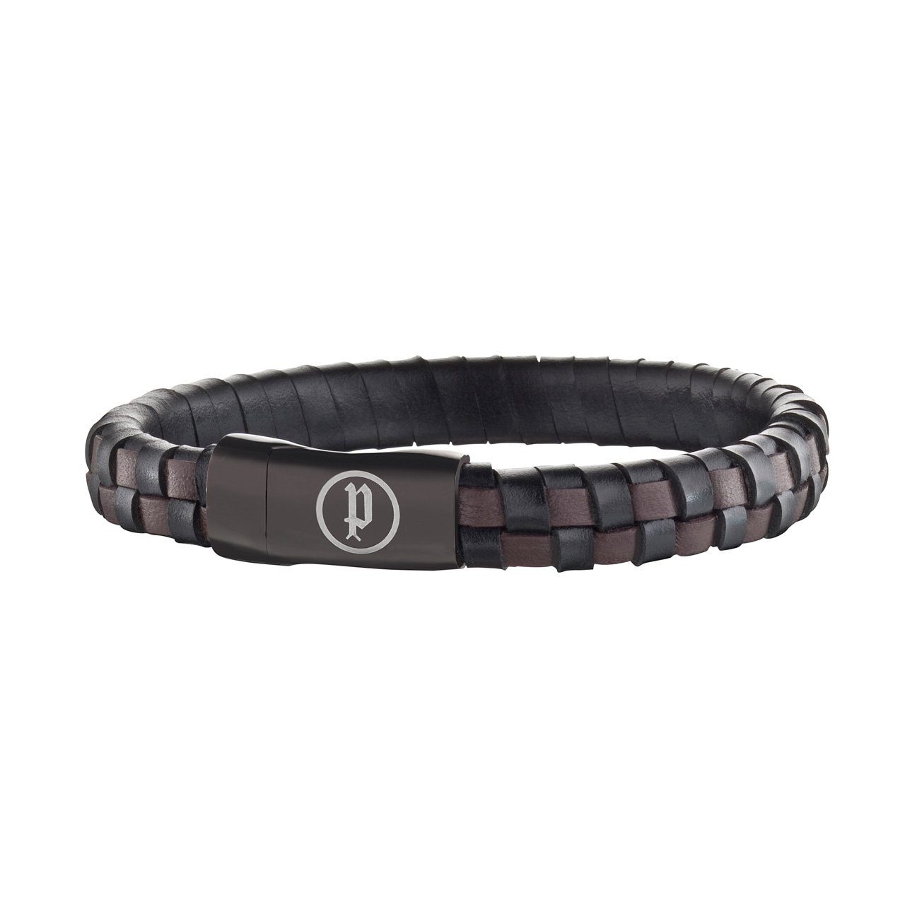 Lederarmband Police Armband PJ25689BLB.03-L Connector Leder braun/schwarz