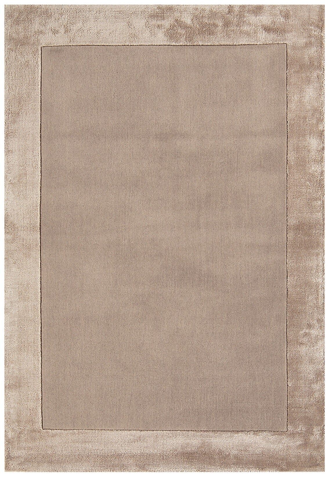 KADIMA DESIGN Wollteppich Teppich mit Viskosebordüre, günstig online kaufen