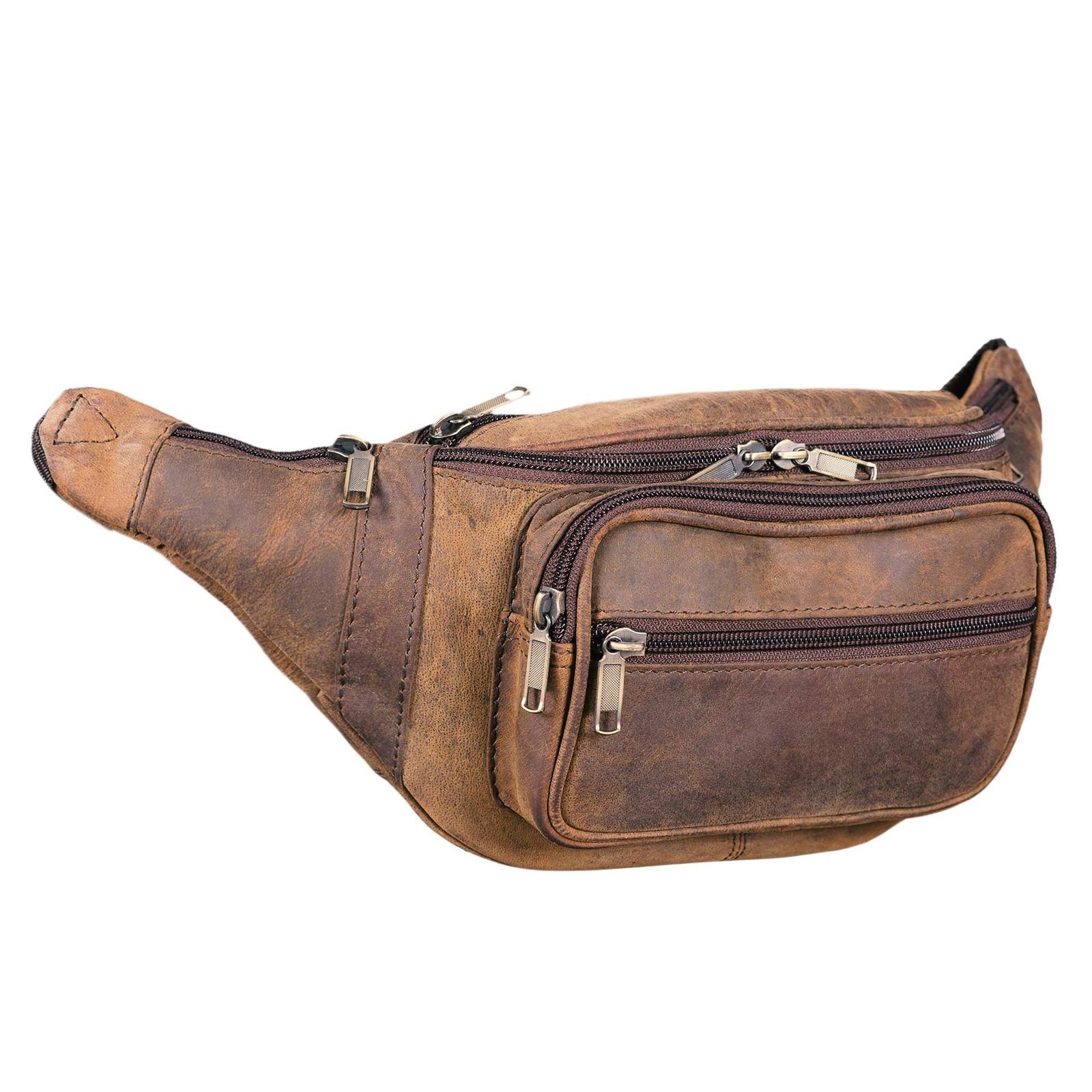 STILORD Bauchtasche Bauchtasche "Maverick" Gürteltasche Weiches Leder