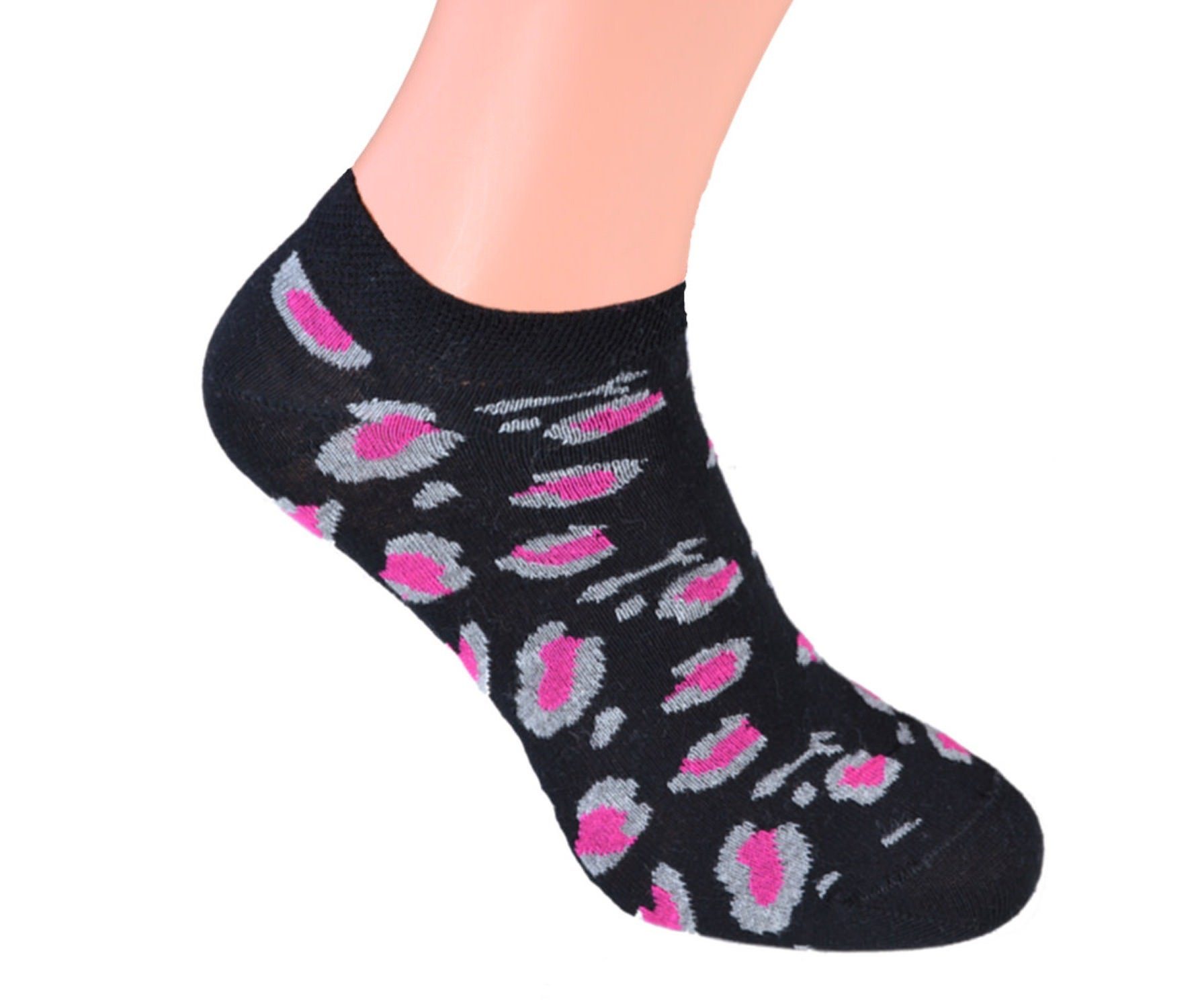 Paar Baumwolle Sneaker underwear Füsslinge Marke für Cocain 8 Söckchen (8-Paar) Damen Modelle verschiedene Sneakersocken Leopard Socken