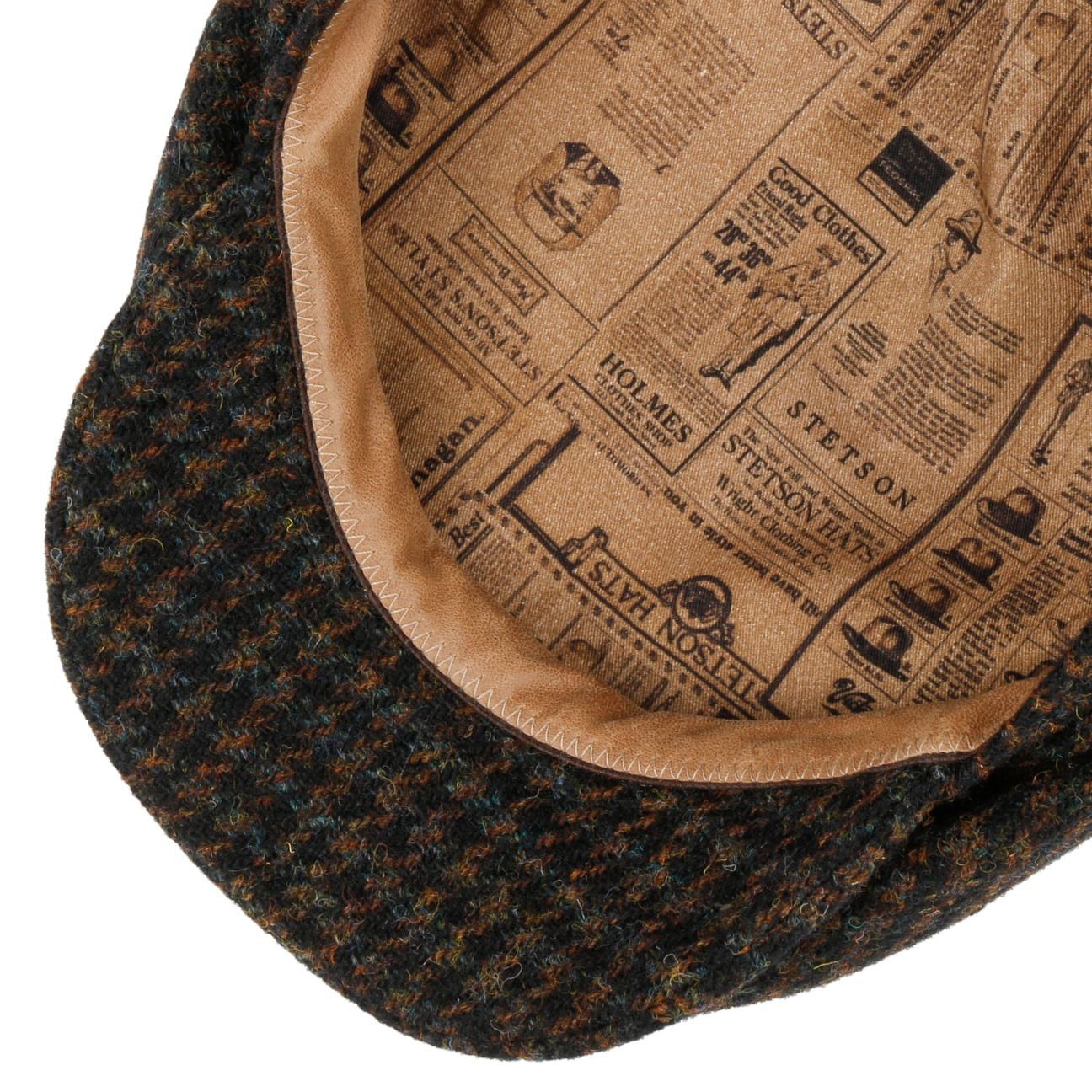 Stetson Flat Cap (1-St) Schirmmütze mit Schirm, Made in Germany