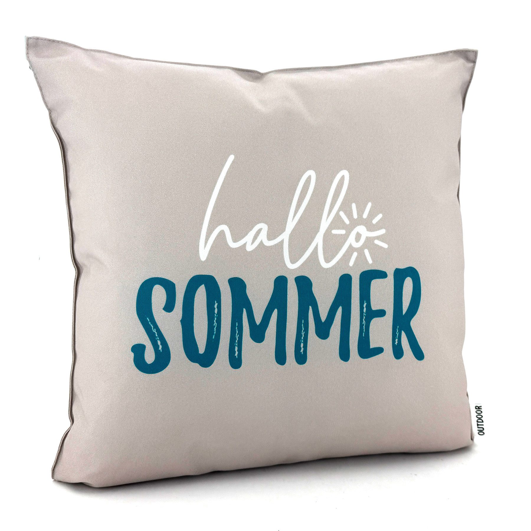 heimtexland Декоративные подушки Outdoor Garten Deko Подушки Outdoorkissen bedruckt, Lotus Effekt, schmutz- und wasserabweisend, inkl. Füllung