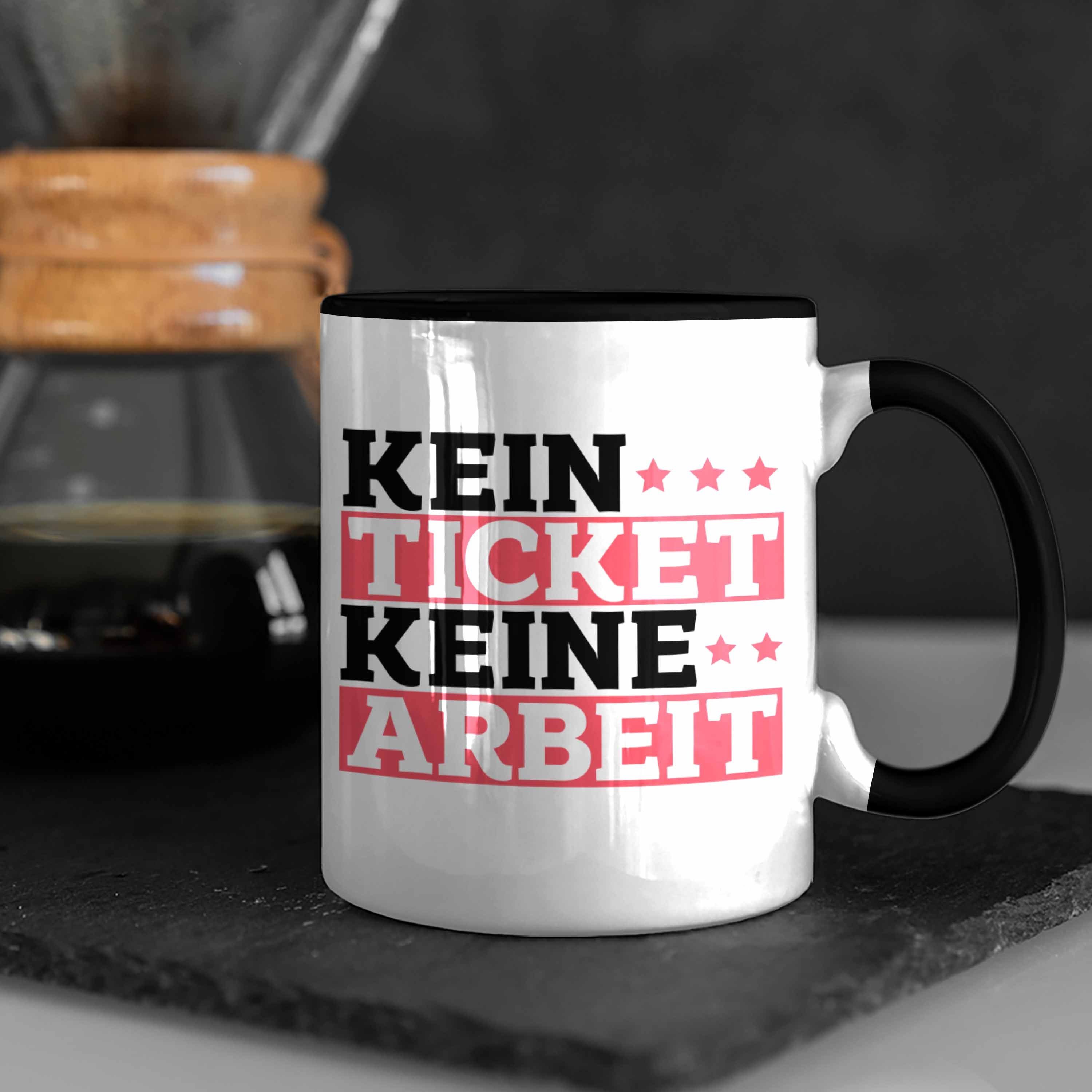Trendation Tasse Kaffeetasse Lustiges Tasse Mitarbeiter Schwarz T IT für Geschenk "Kein Support