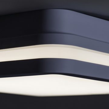 Kanlux LED Außen-Deckenleuchte Sensorleuchte BENO IP54 Wand- und Deckenleuchte, LED fest integriert, neutralweiß, weiß, Sensorleuchte