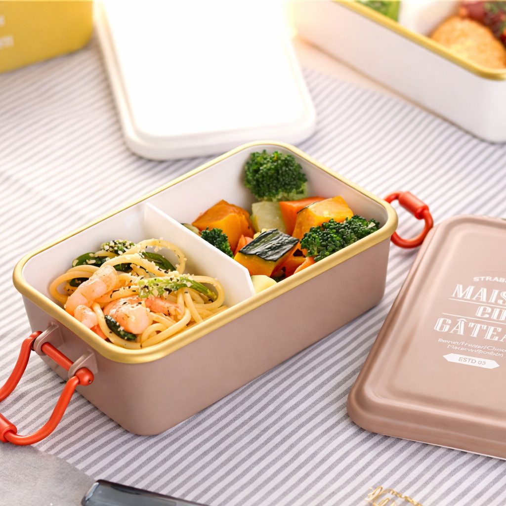 Creliv Lunchbox Auslaufsicher BPA-frei – Kinder Brotdose Bento Box 2 Farben, Kunststoff