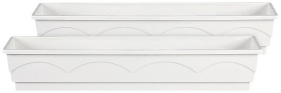 Emsa Blumenkasten »LAGO«, 2erSet, BxTxH 100x22x18 cm, weiß online
