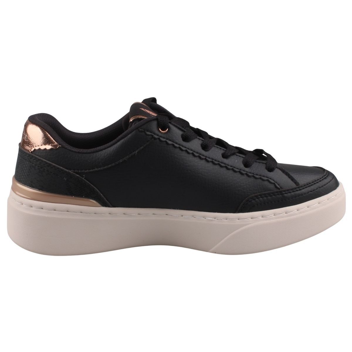 Skechers 185550-BLK Sneaker Modischer Halbschuh mit Air-Cooled Memory Foam