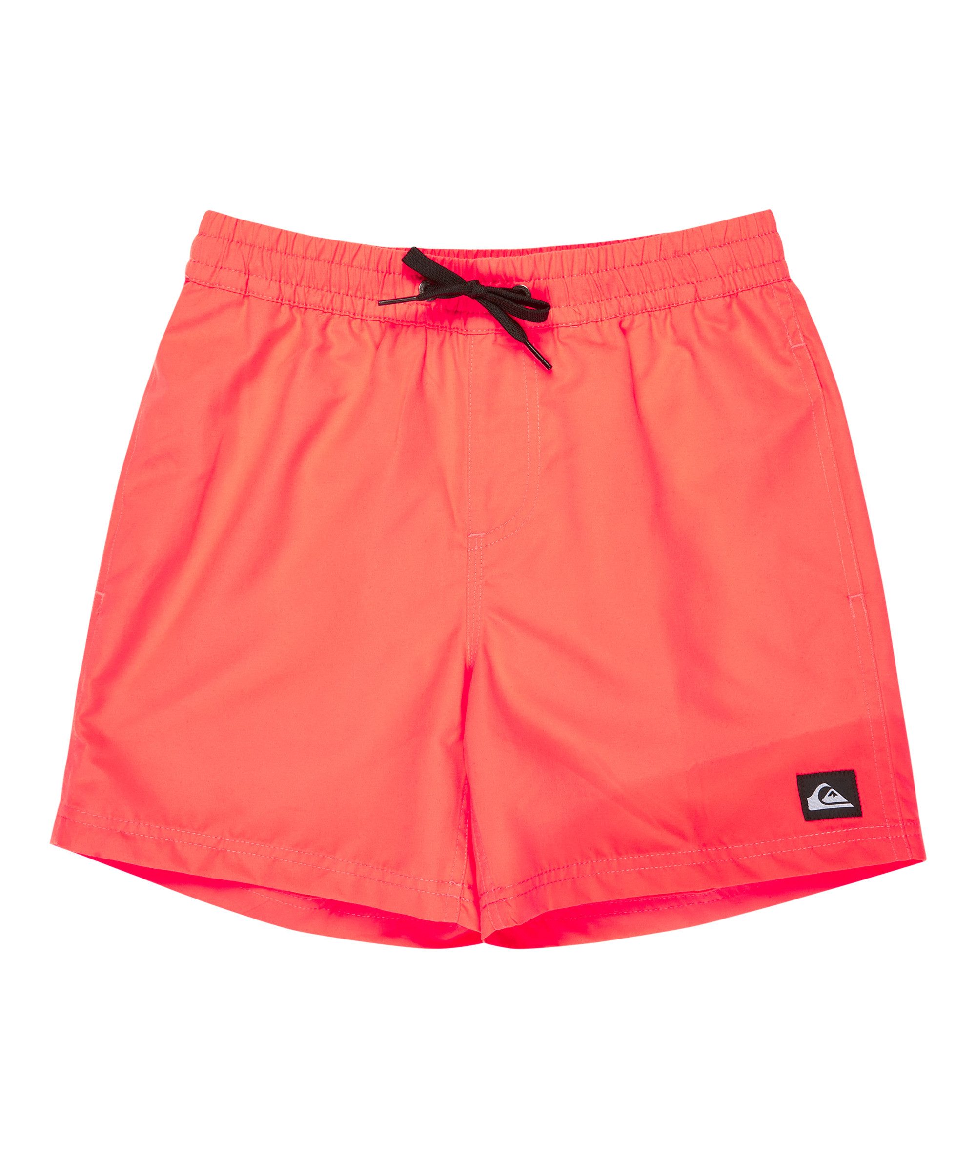 Quiksilver Badeshorts EVERYDAY VOLLEY YTH 14 für Kinder und Jugendliche, unifarbenes Design, mit Badge