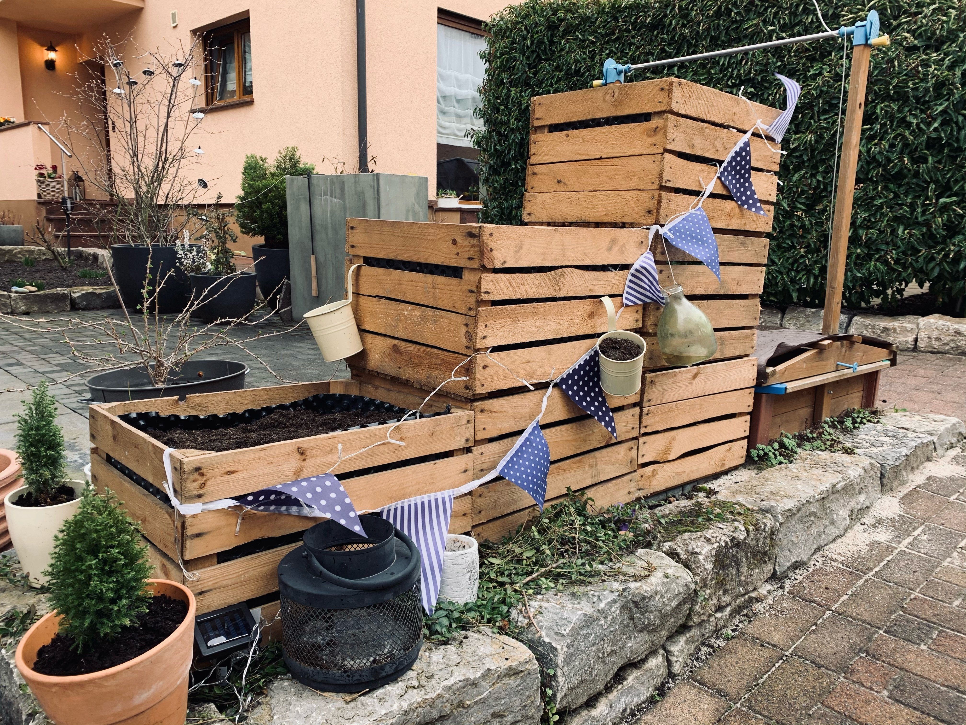 Kistenkolli Altes Land Allzweckkiste Holzkisten-Set „Johanna“ – 6er Sparset für dein Hochbeet-Projekt (Spar-Set)