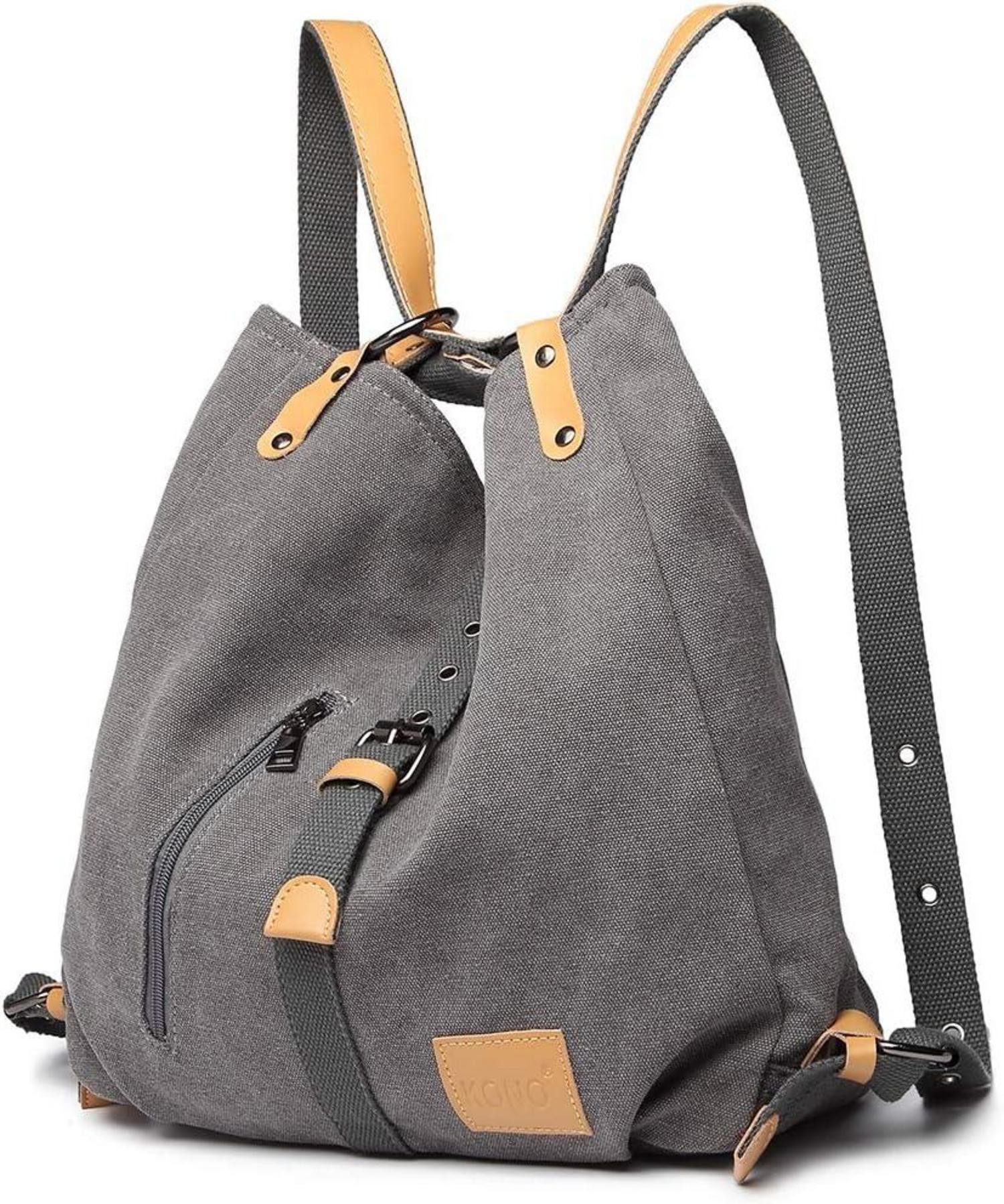 Umhängetasche Canvas Rucksack Damen Groß Handtaschen Anti Diebstahl Taschen