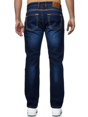 John Kayna Slim-fit-Jeans Herren Jeans Regular Fit Denim Jeanshose Herrenjeans Designer Herrenho (Jeanshose Designerjeans Bootcut, 1-tlg) Freizeit,Casual