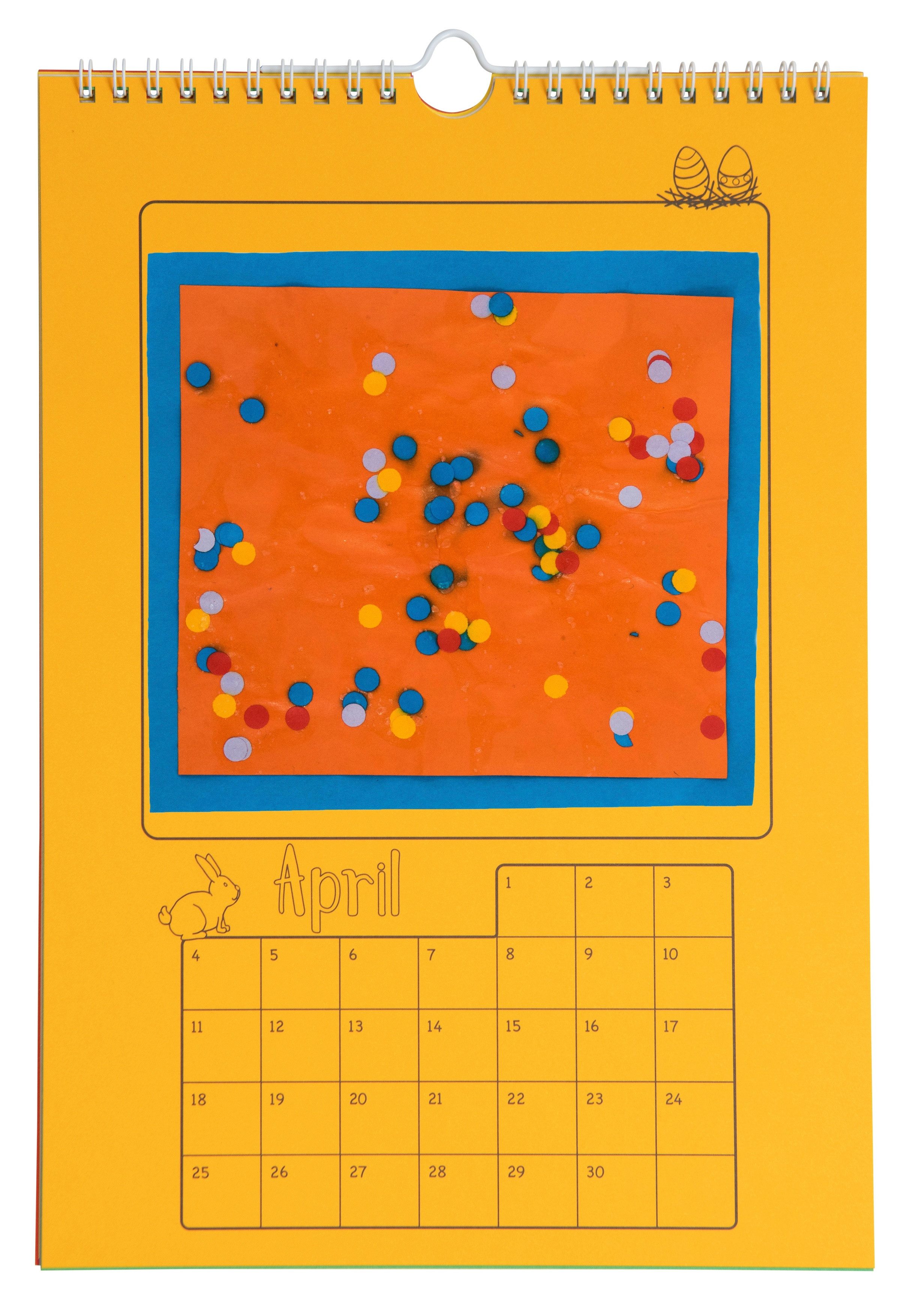 Betzold Kalender zum Selbstbasteln Bunte Bastelkalender, 5 Stück DIN A4 individuell gestaltbar