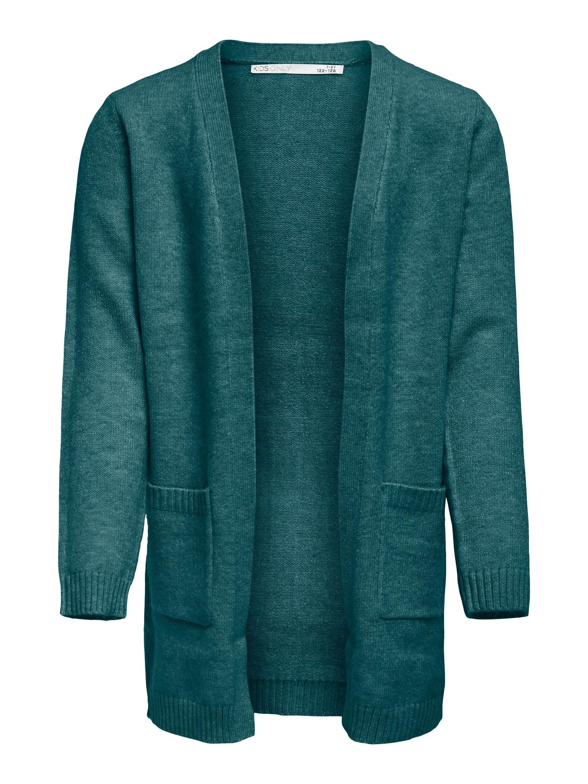 KNT teal ONLY CARDIGAN deep L/S KOGLESLY Strickjacke KIDS OPEN