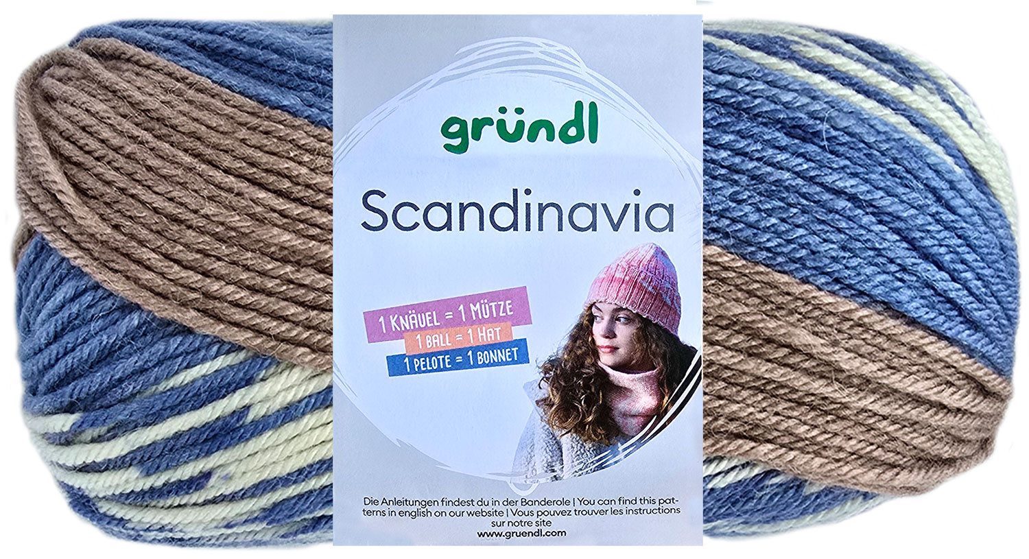 Gründl 100 Gramm Gründl Scandinavia 4-fach Farbauswahl Häkelwolle