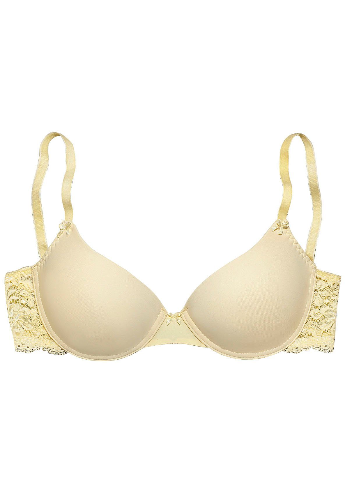 Nuance by Lascana Schalen-BH, BH mit Bügel, mit Spitzenrücken & nahtlosen Schalen als Dessous-Set kombinierbar, sexy Dessous, sexy Unterwäsche – Bild 2 von 5