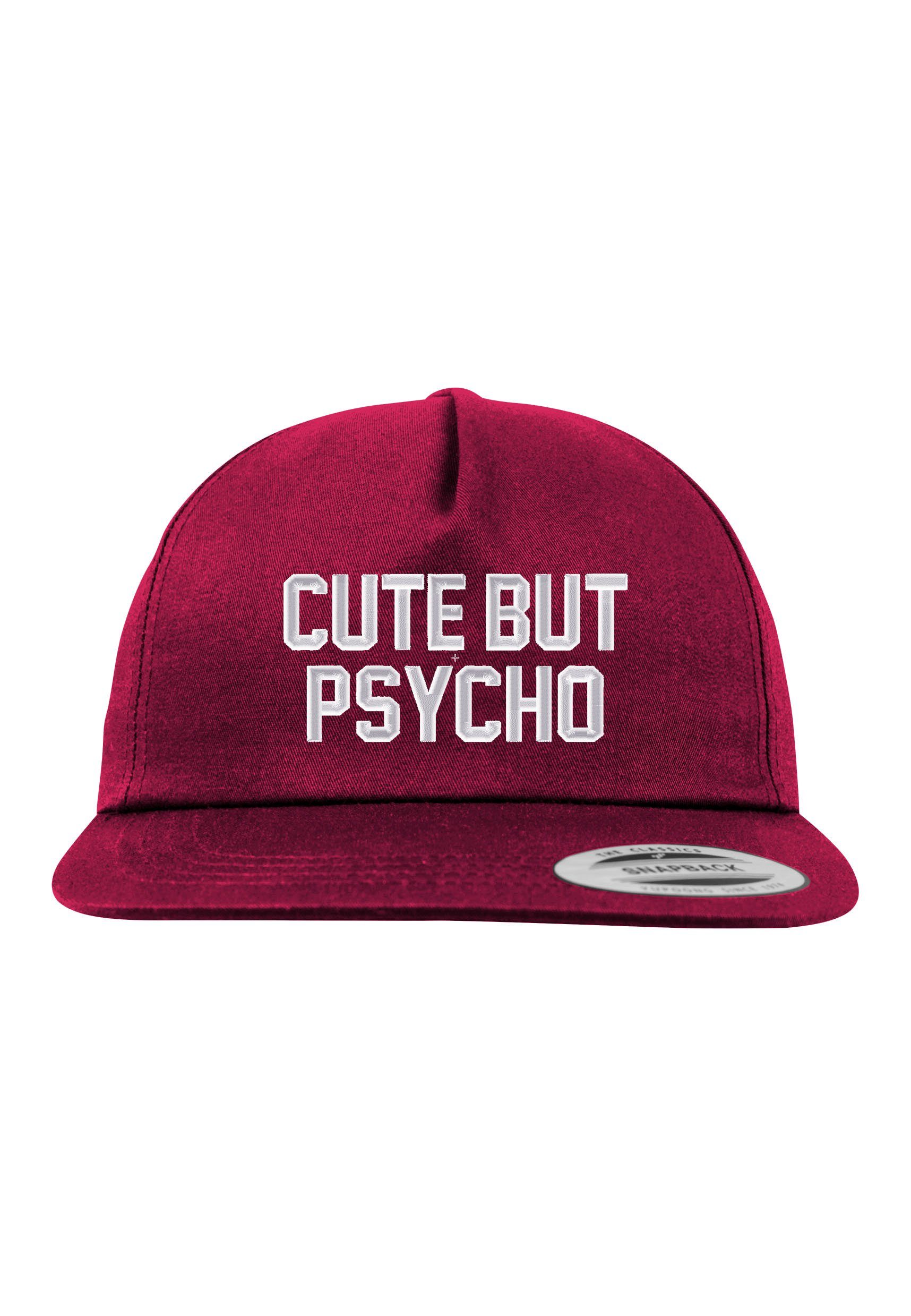 Youth Designz Baseball Cap Cute but Psycho Unisex Snapback Cap mit modischer Logo Stickerei