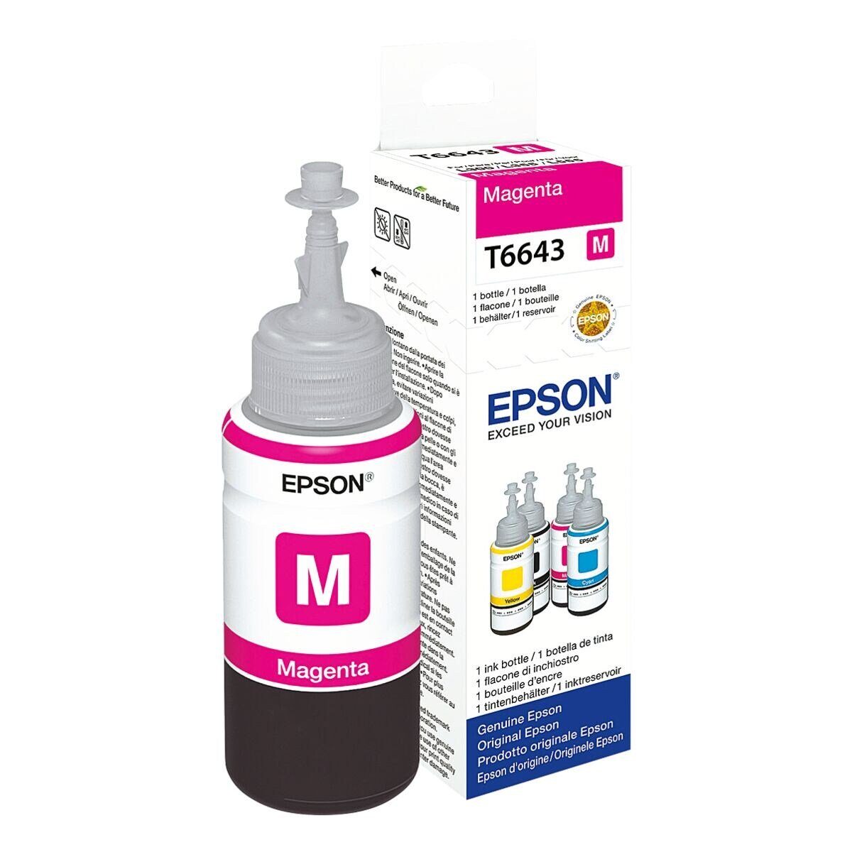 Epson T6643 Tintenpatrone (Original Tintenbehälter, magenta)