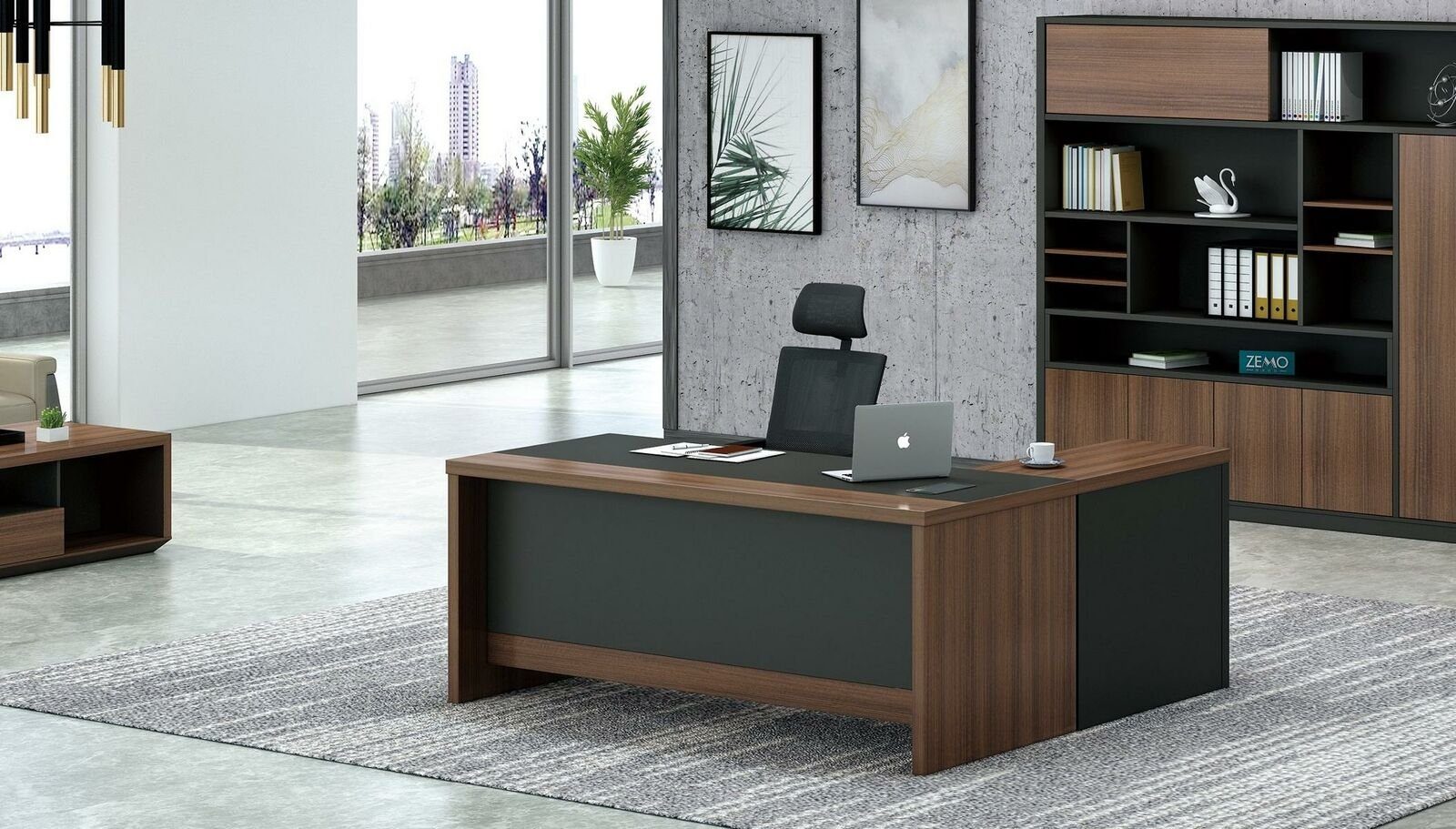 Eckschreibtisch, Arbeitstisch Bürotisch Schreibtisch Möbel Eckschreibtisch JVmoebel Firma