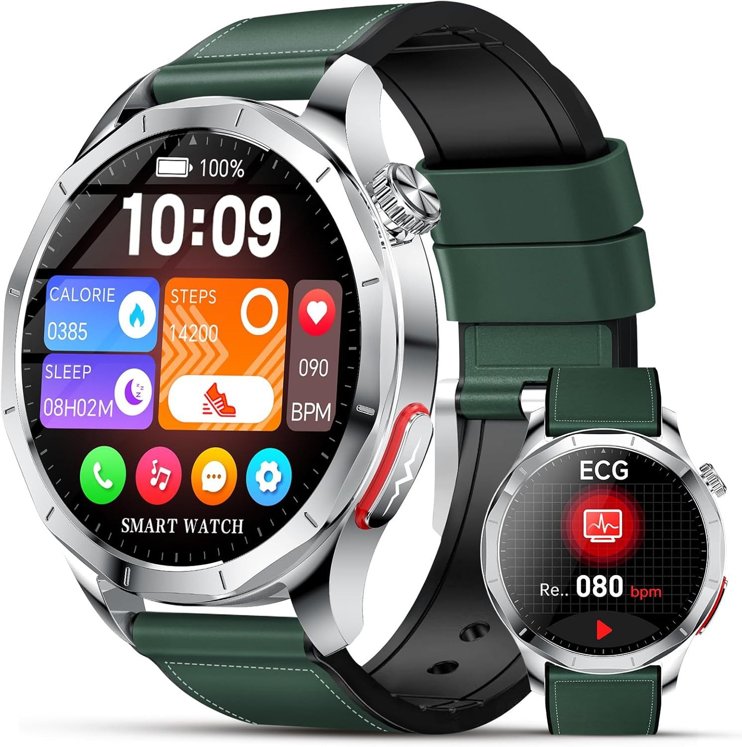 Lgnitek ‎ S1 Smartwatch (3,6 cm, Andriod ios), Hochwertige Fitness Smartwatch