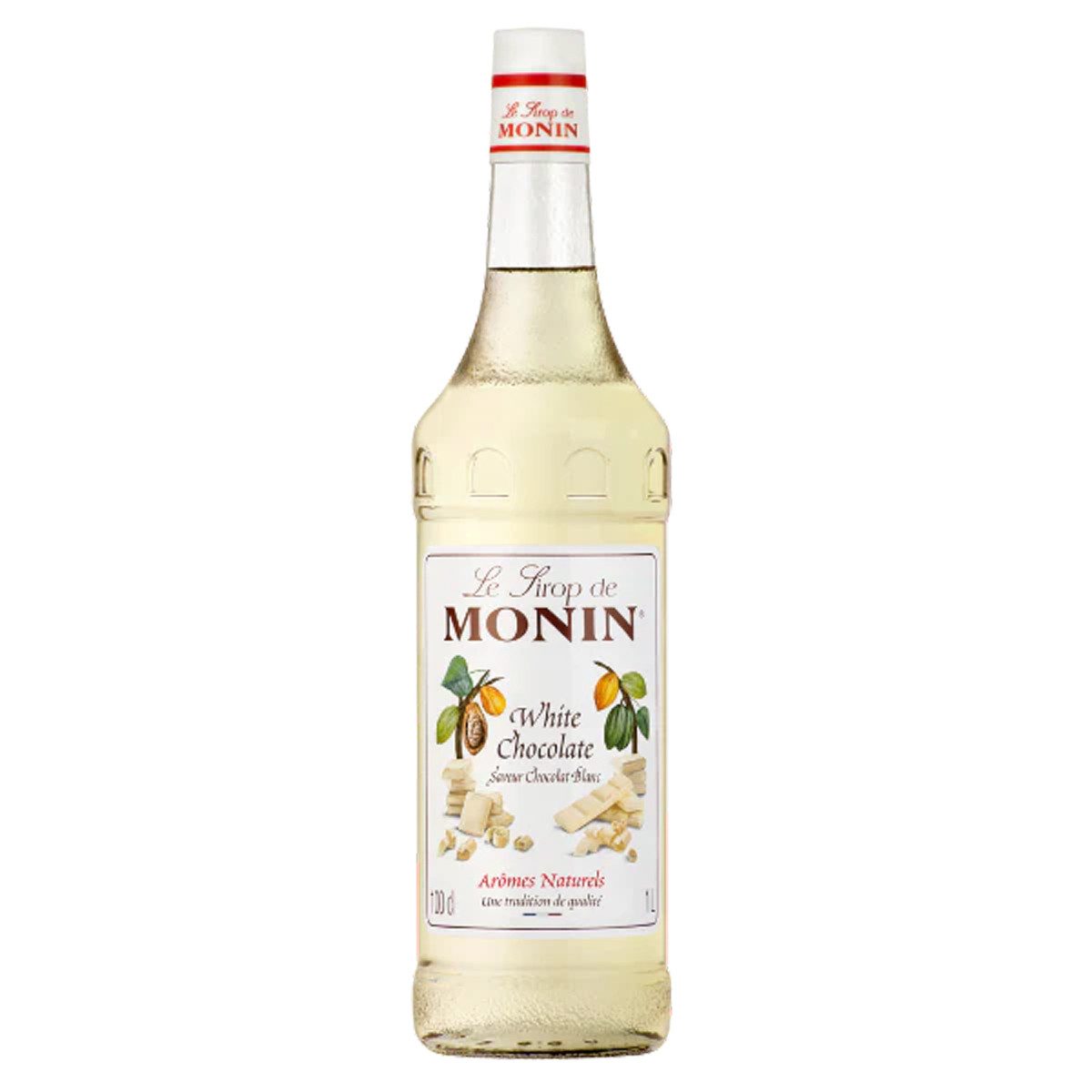 MONIN Getränke-Sirup, Monin Weiße Schokolade Sirup mit natürlichem Aroma 1000ml