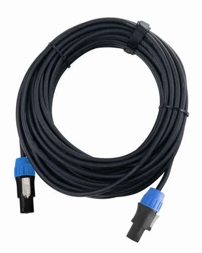 Pronomic BOXSP1-10 Lautsprecher Kabel 10 m Audio-Kabel, 2-Pol Speakon-kompatibel, (1000 cm), Spannzangen-Zugentlastung, Niedrige Leiterkapazität
