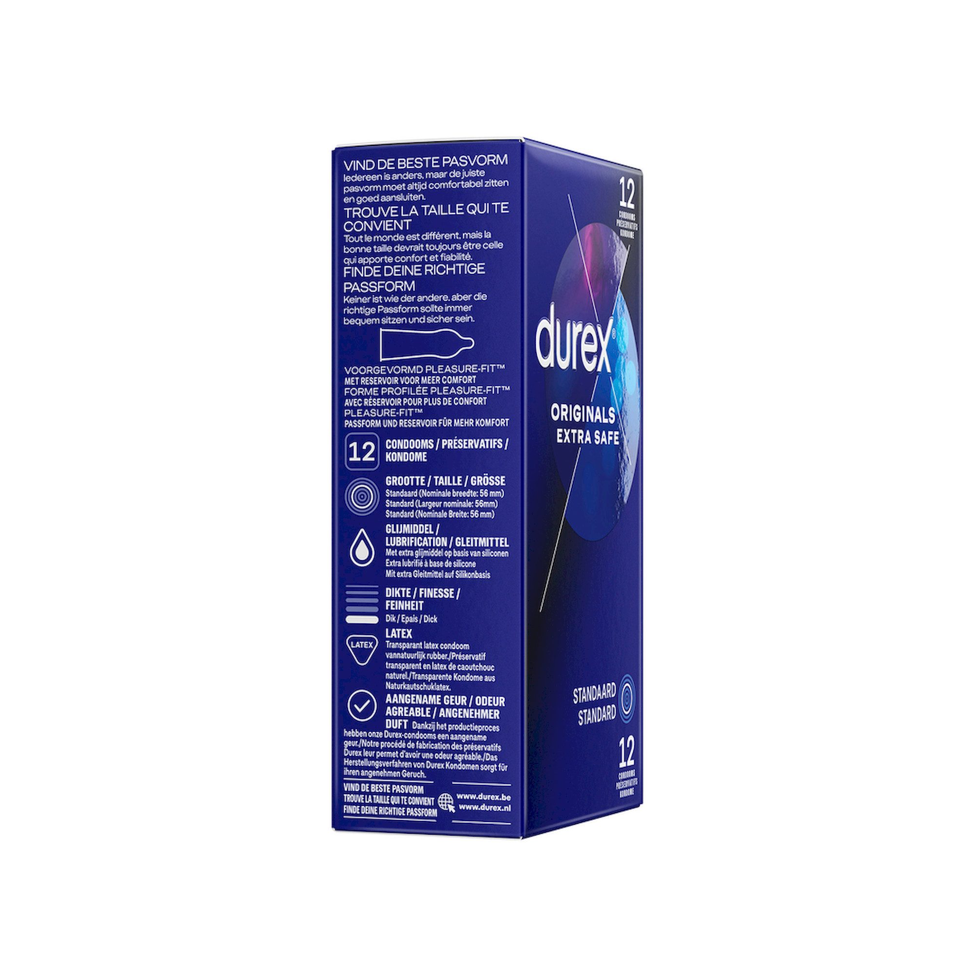 durex Kondome Durex Single: Originals Extra Safe, 12 extra sichere Kondome