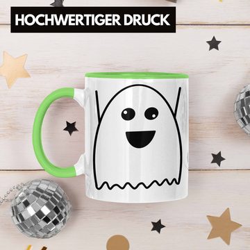 Trendation Tasse Halloween Tasse Kürbis Dekoration Becher Dabbing Skelet