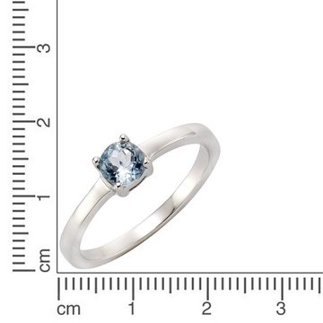 Zeeme Fingerring 925 Sterling Silber Blautopas, Ring