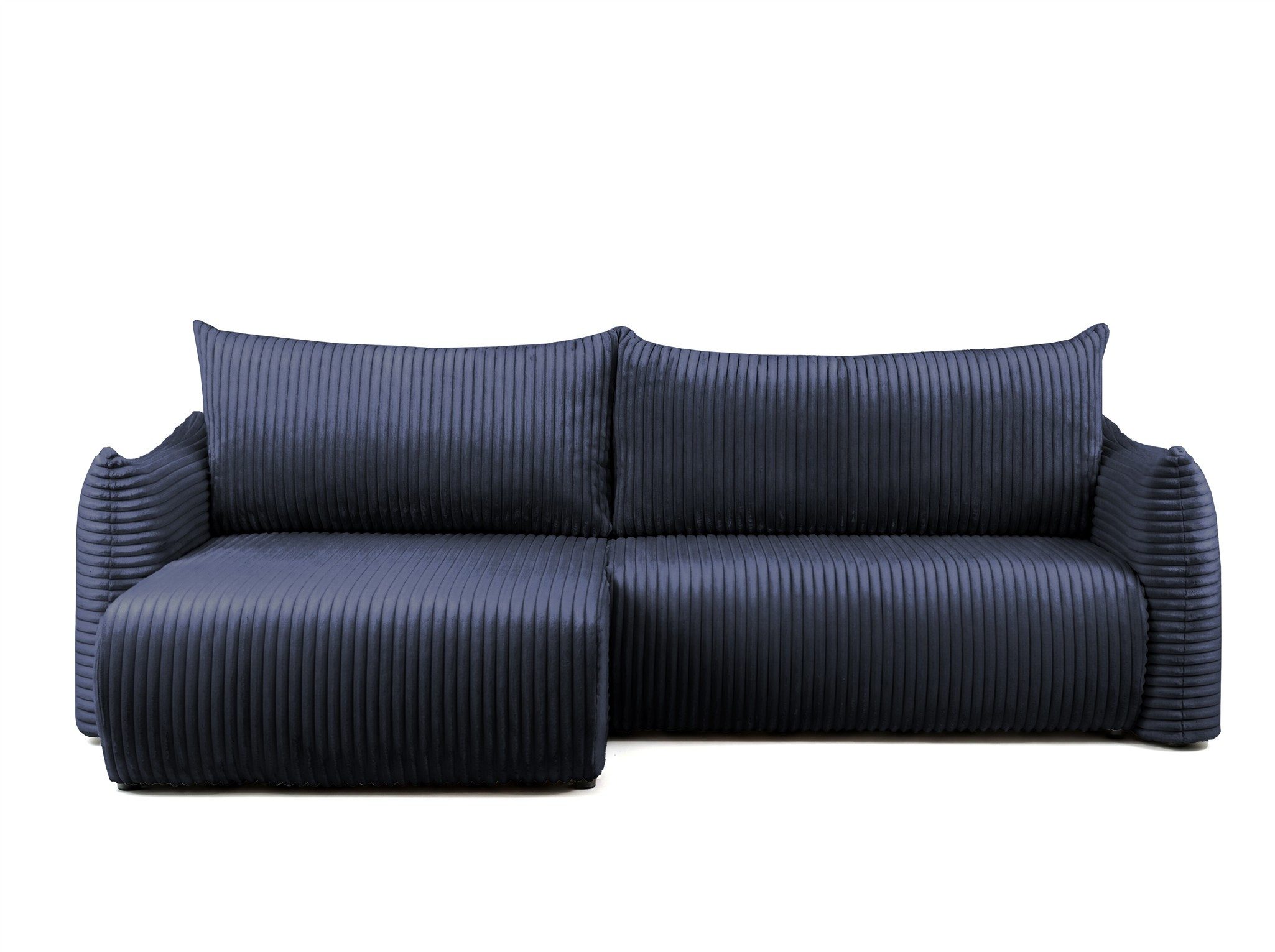 Fun Möbel Ecksofa Schlafsofa MAILAND mit Ottomane in Stoff Tilia, mit Bettkasten, Ottomane Links oder Rechts