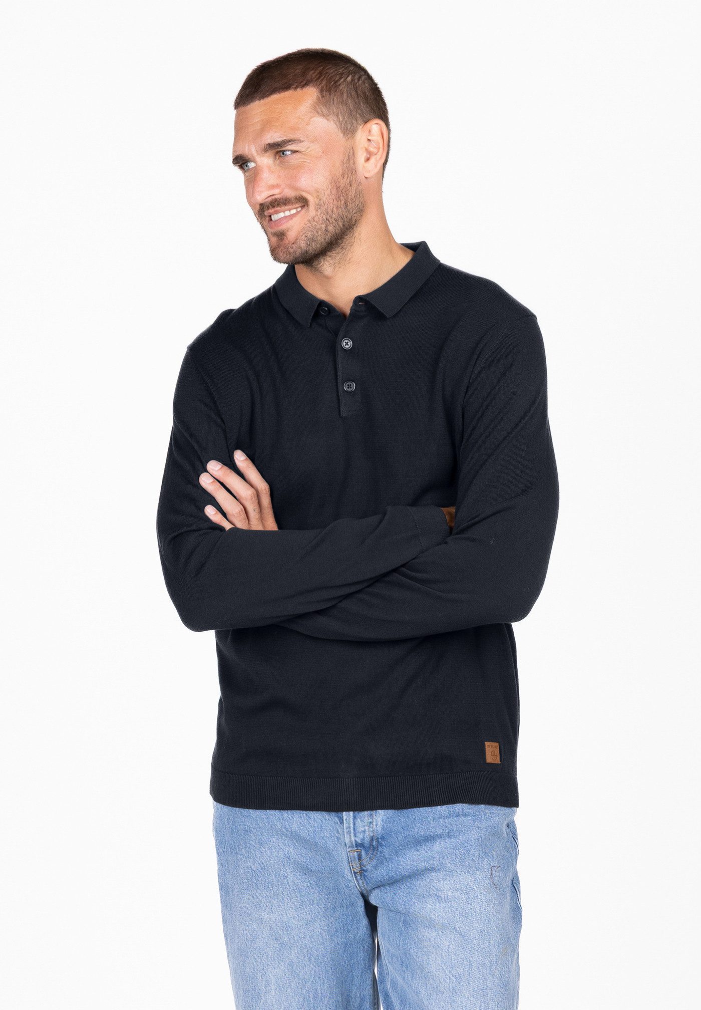 Key Largo Stehkragenpullover MST KLPISA polo button günstig online kaufen