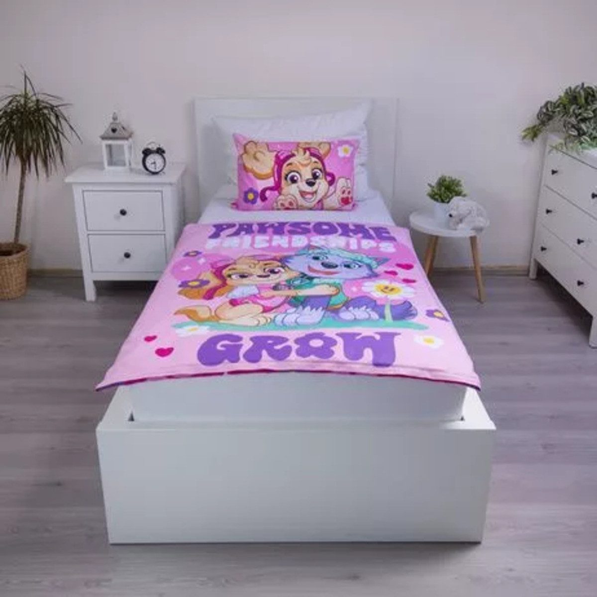 PAW PATROL Kinderbettwäsche Paw Patrol Kinderbettwäsche 100x135cm Pawsome Set