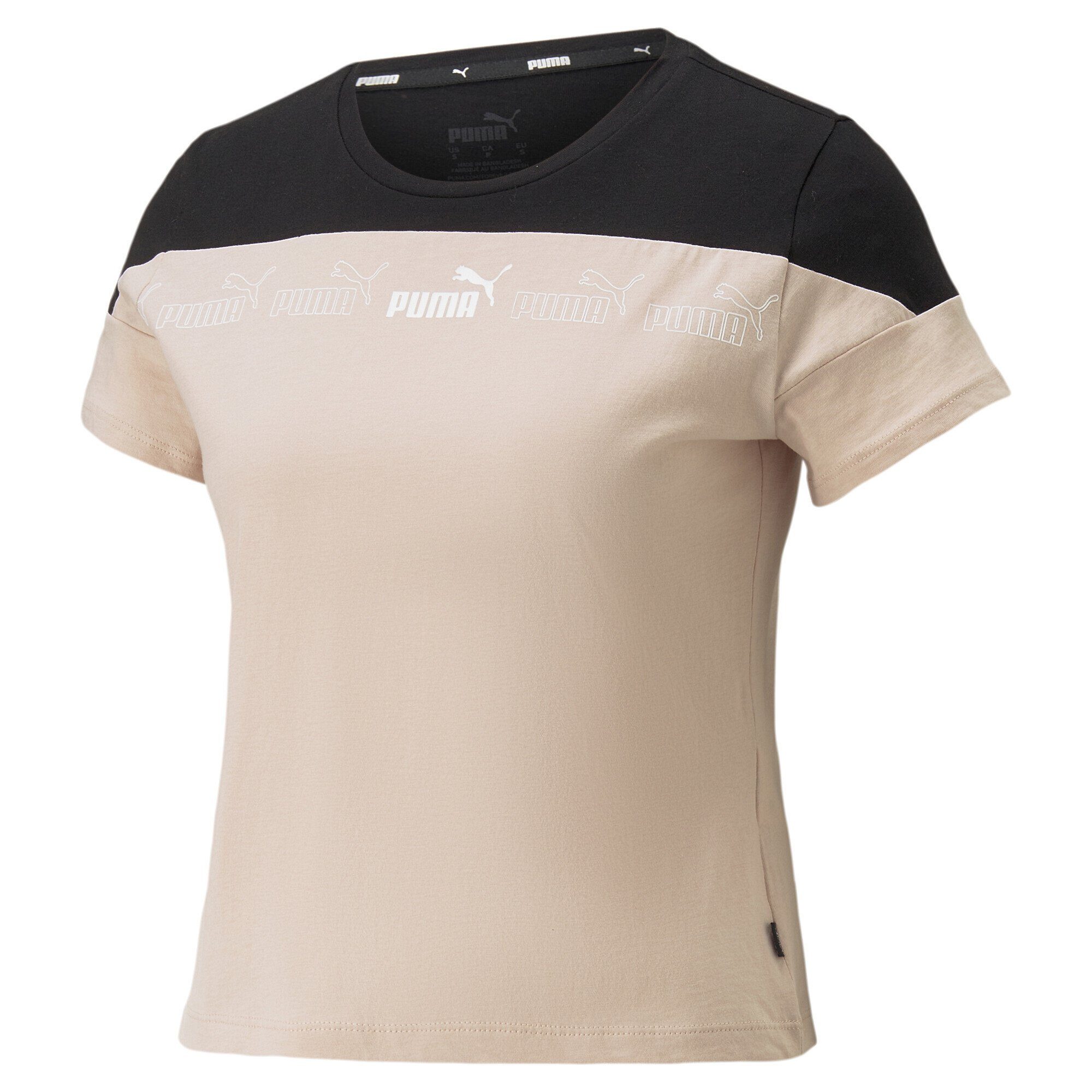 PUMA T-Shirt Around the Block T-Shirt Damen Rose Quartz Black Pink | Sport-T-Shirts