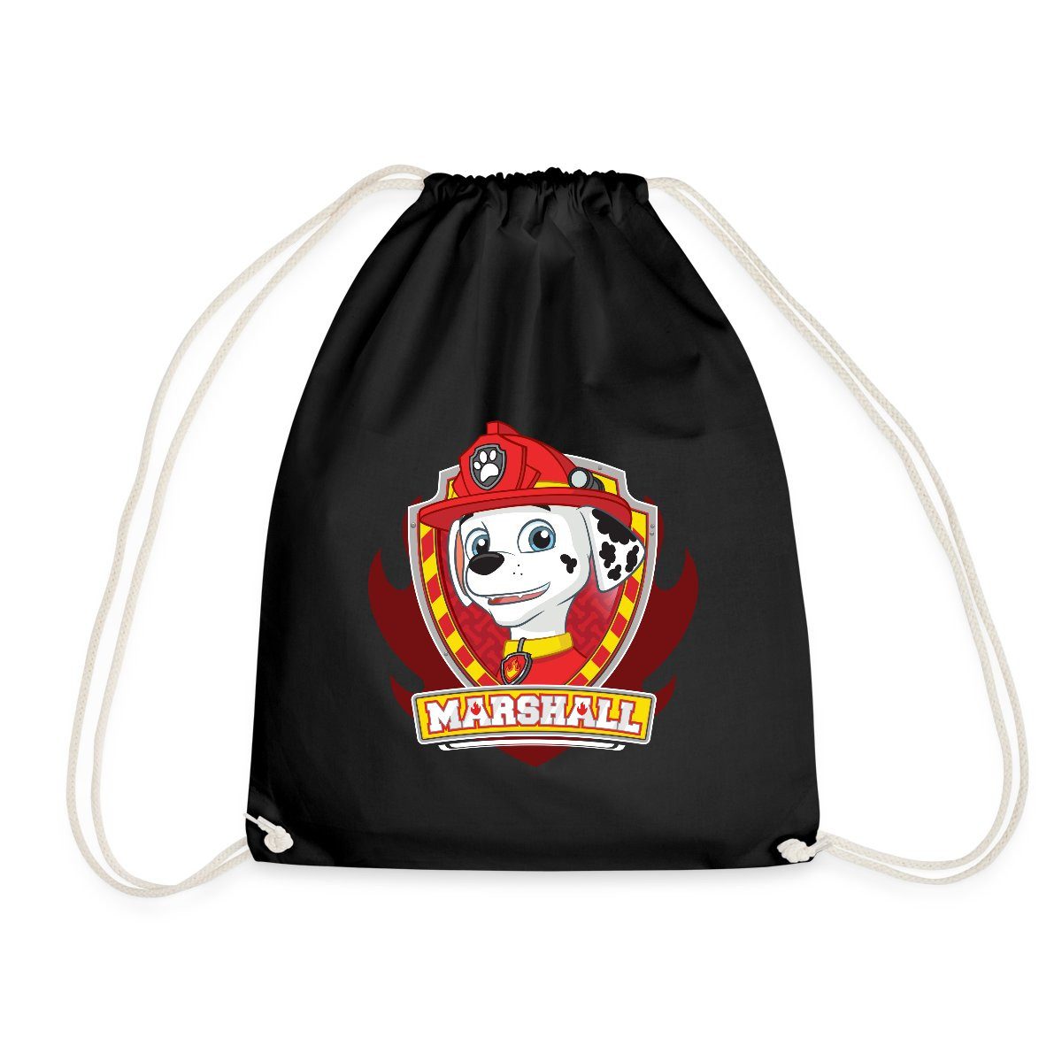Spreadshirt Turnbeutel Paw Patrol Marshall Feuerwehrhund Feuerwehr Turnbeutel (1-tlg)