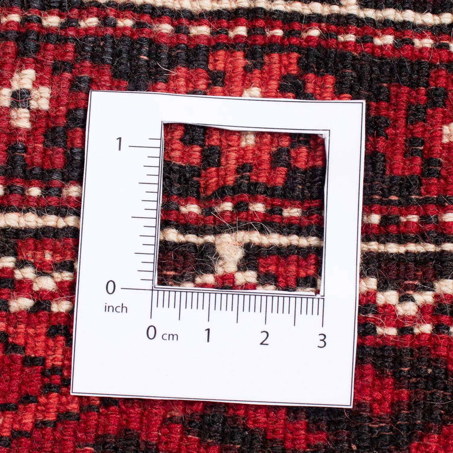 mit Unikat mm, Medaillon 324 rechteckig, Rosso scuro cm, Zertifikat morgenland, 235 Wollteppich 10 Höhe: x Meymeh