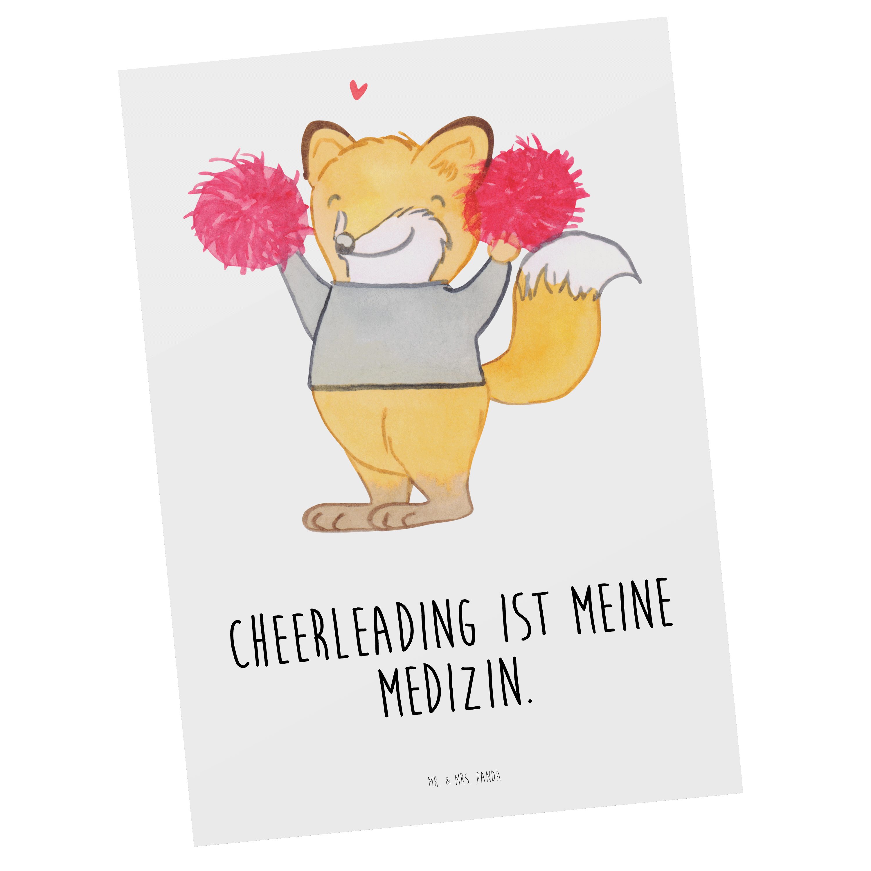 Medizin G Geschenk, Panda Dankeskarte, Mrs. Cheerleader Fuchs Postkarte - Sportler, Mr. Weiß & -