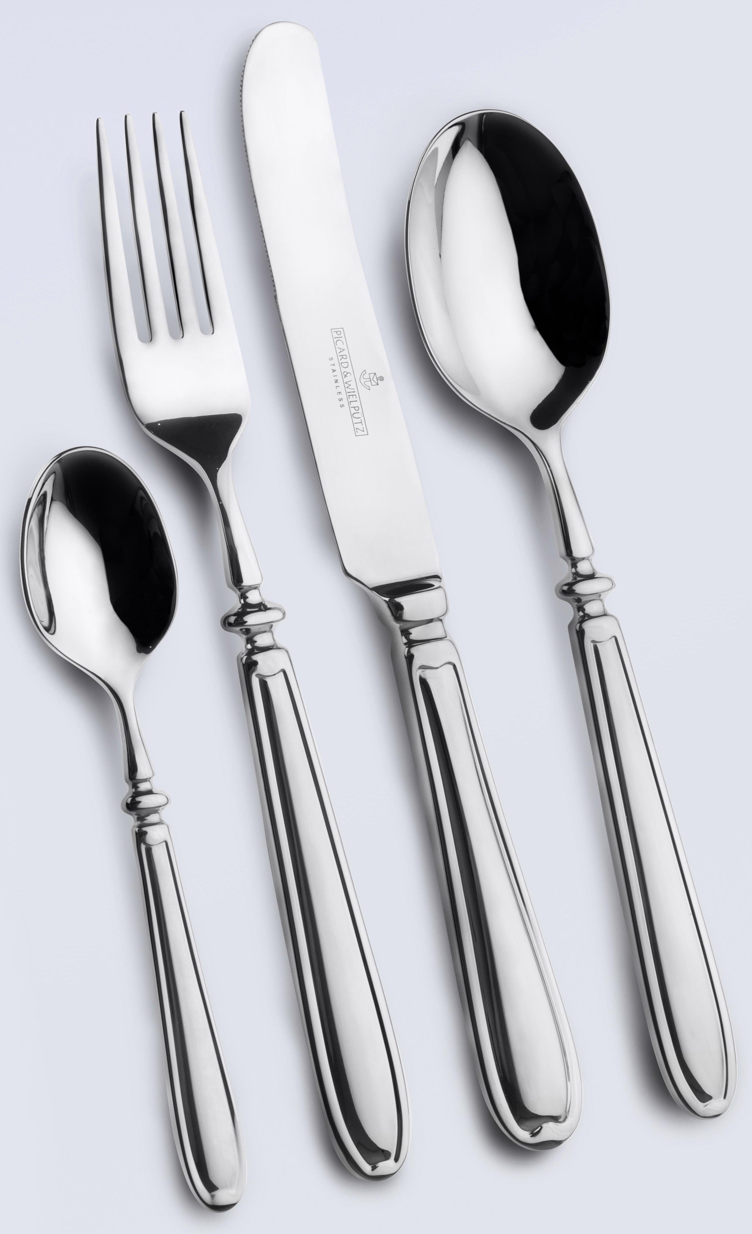 Picard & Wielpütz Solingen Besteck-Set Landhaus (24-tlg), 6 Personen, Chromnickelstahl 18/10, inkl. Klappetui