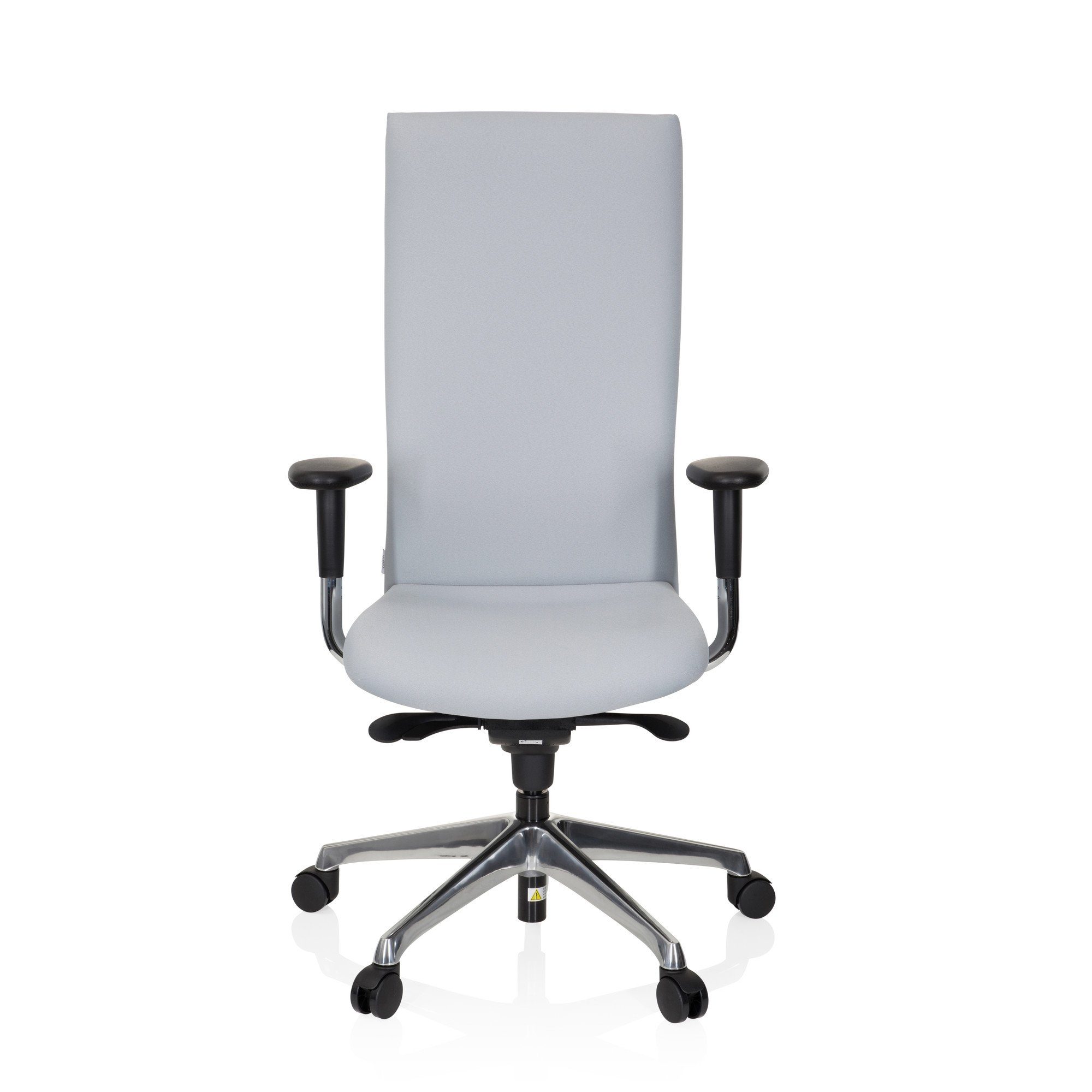 hjh OFFICE Drehstuhl High End Bürostuhl OFFICE-TEC Stoff (1 St), Schreibtischstuhl ergonomisch Grau